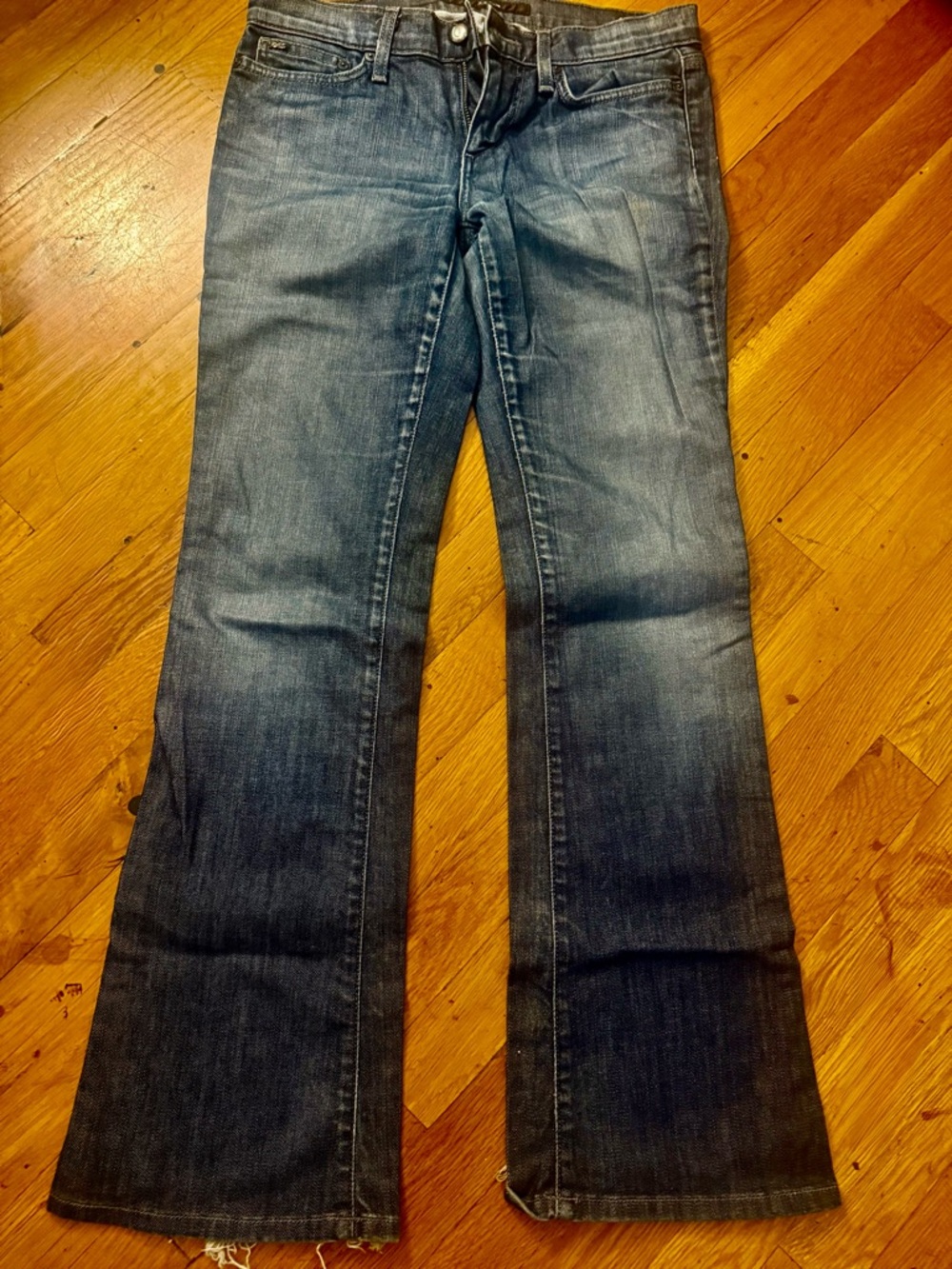 Joe's Jeans Dark Blue Flare Wide-Leg Denim